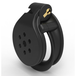 CockLock Cage de chasteté Flat Zone 2.5cm Noire